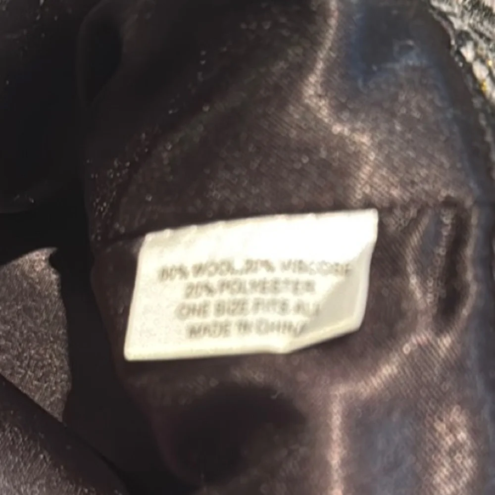 Stylish Black and Gray Women's Bucket Hat with lace trim and bow